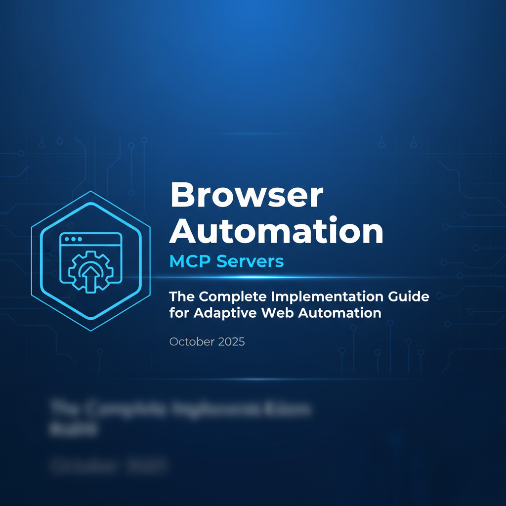 Browser Automation MCP Servers: The Complete Implementation Guide for Adaptive Web Automation (October 2025)