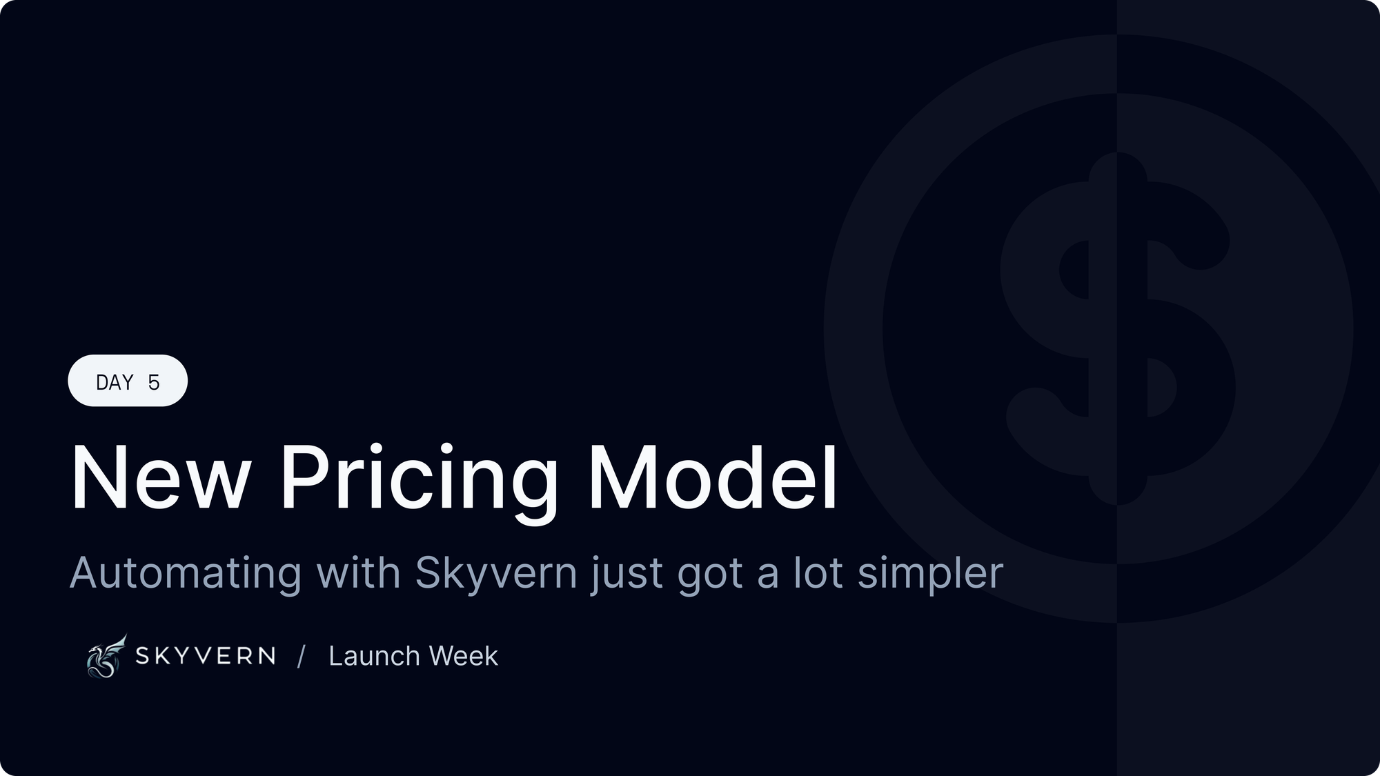 Launch Week - Day 5 - Simpler Pricing Model