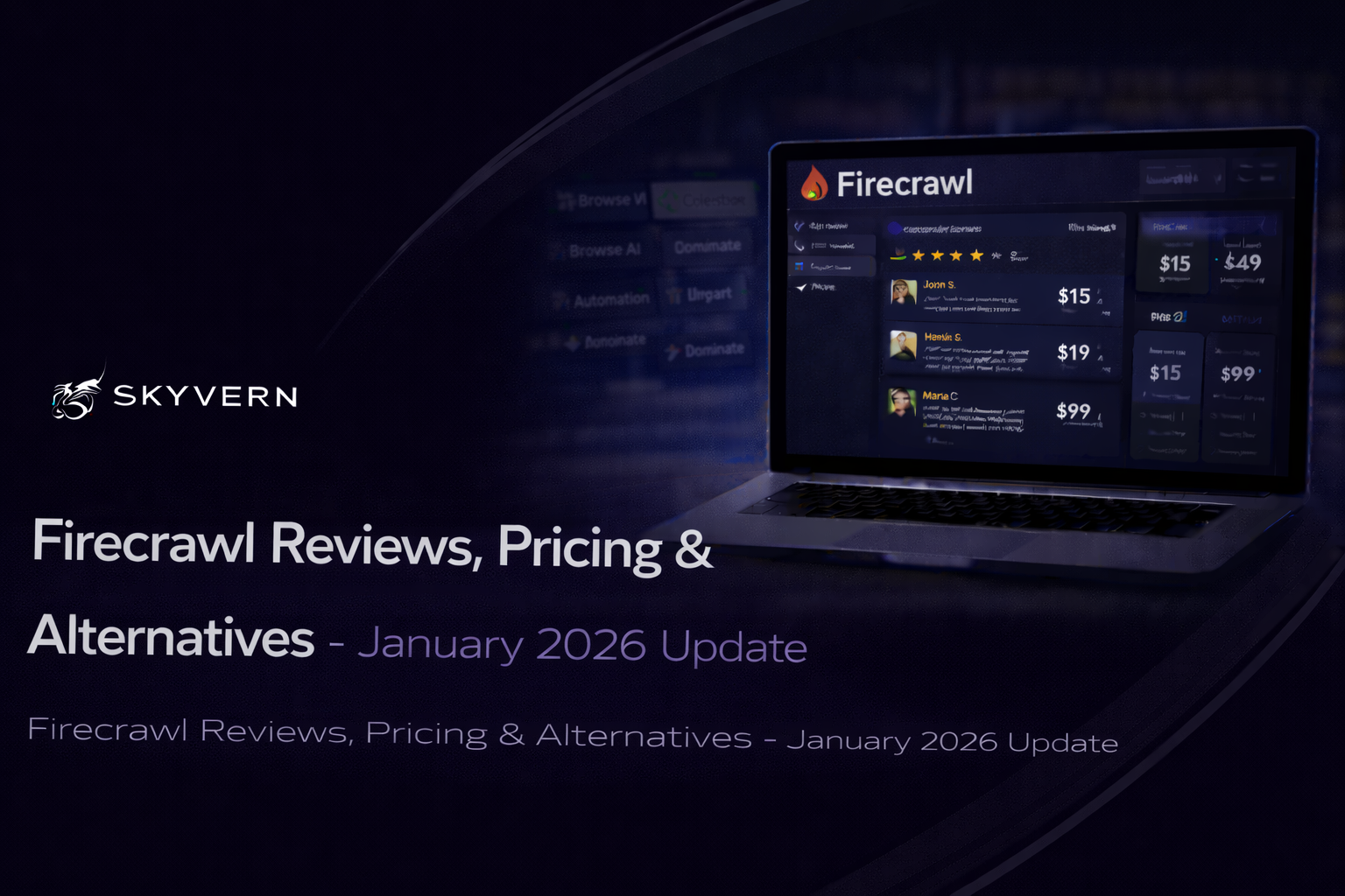 Firecrawl Reviews, Pricing & Alternatives - January 2026 Update