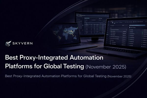 Best Proxy-Integrated Automation Platforms for Global Testing (November 2025)