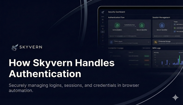 How Skyvern Handles Authentication